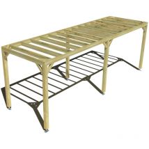 Ma Pergola Bois - Pergola bois • 7m x 2m • indépendante • sens profondeur • livraison comprise