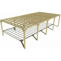 Ma Pergola Bois - Pergola bois • 10m x 5m • indépendante • sens profondeur • livraison comprise
