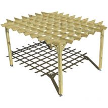 Ma Pergola Bois - Pergola bois • 3m x 4m • indépendante • style retro • livraison comprise