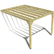 Ma Pergola Bois - Pergola bois • 3m x 4m • adossée • sens profondeur • livraison comprise