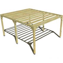 Ma Pergola Bois - Pergola bois • 4m x 5m • indépendante • sens largeur • livraison comprise