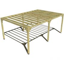 Ma Pergola Bois - Pergola bois • 6m x 4m • indépendante • sens profondeur • livraison comprise