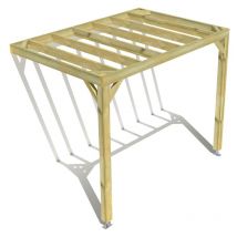 Ma Pergola Bois - Pergola bois • 3m x 2m • adossée • sens profondeur • livraison comprise