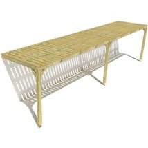 Ma Pergola Bois - Pergola bois • 10m x 2m • adossée • sens largeur • platelage bois • livraison comprise