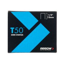 Arrow A508 T50 Staples 12mm (1/2in) (Pack 5000, 4 x 1250) ARRT5012