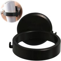 Black Hair Dryer Holder, Wall Mounted Hair Dryer Holder, No Drilling Hair Dryer Holder, Suitable for Bathroom and Toilet