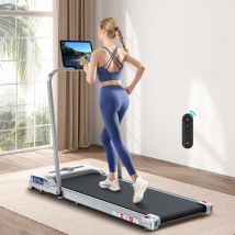 Black Lord - Treadmill Electric Walking Pad Home Office Gym Fitness Foldable - Silver