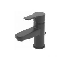 Black Mono Basin Mixer With Pop Up Waste