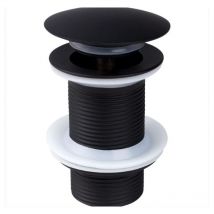 Kcvv - Black Sink Drain Without Overflow, Universal Black Pop Up Sink Drain, Drain Without Overflow, Drain Without Overflow, Automatic Pop Up Drain
