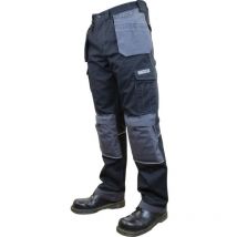 Trade Trousers Black W44'L33' - Tuffsafe