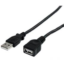 Startech - 3 ft Black usb 2.0 Extension Cable a to