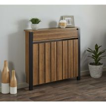 Vale Designs - Galiflo Brown Wooden Radiator Cover with Storage Drawer 885 x 930mm Small