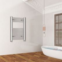 Acezanble - 800x500mm(HxW) Chrome Straight Central Heating Towel Rail HeatingTowel Radiator