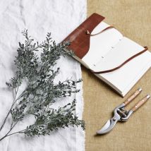 Blackened Grass Spray Stem - Plastic - L20 x W20 x H75 cm - Black