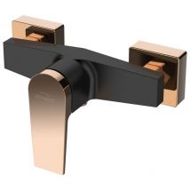 Black/Rose Gold Shower Mixer Valve Single Lever Wall Mounted