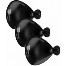 Vivol - Blackstone combo Schwarz - 3er Set - Lieferwagen-Schloss aus Edelstahl - Abschaltbar oder Auto-Lock