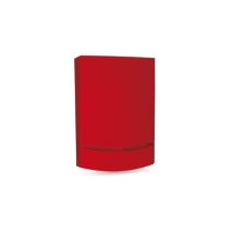 AMC - blade 24 v Sirene mit eigener Stromversorgung, Farbe Rot – helles rotes LED-Blinklicht – 24 v Stromversorgung