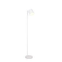 Lampadaire Led, Lampe Sur Pied, Lampe De Lecture, Métal, Blanc, Smd, Fonctionnement Sur Batterie, H 125 Cm