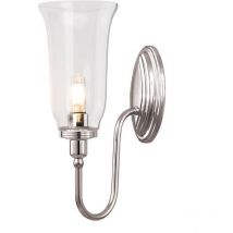 Blake - 1 Licht Badezimmer Wandleuchte Nickel poliert IP44, G9 - Elstead