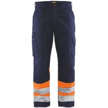 Blakläder Warnschutz-Bundhose, orange / marineblau, Konfektionsgröße de: 27