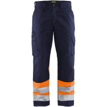 Blakläder Warnschutz-Bundhose, orange / marineblau, Konfektionsgröße de: 60