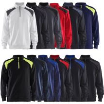 Blaklader - 3353 zweifarbiges Arbeits-Sweatshirt - l - Nero/Azzurro