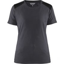T-shirt de travail bicolore femme 3479 - Gris/Noir l