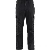 Arbeitshose Für Die Industrie Stretch 2d 1444 - Schwarz/neongelb S - Fr(40) - Se(c46) - Kurz