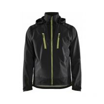 Blaklader - Chaqueta Softshell Repelente al Agua t.xxl - negro/amarillo - 474925139933-XXL