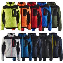 Blaklader - Strickjacke mit Kapuze t.m - rot/schwarz - 493021175699-M
