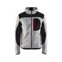 Strickjacke mit Kapuze t.l - grau china/schwarz - 493021179099-L - Blaklader