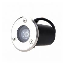 Ecolife Lighting - Blanc Froid - Spot Encastrable de sol led - 1X1W - Bridgelux - 220V