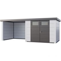 Telluria - Blanc Galvanisé, 0,9 mm Épaisseur de paroi 238 x 656 cm