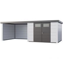 Telluria - Blanc Galvanisé, 0,9 mm Épaisseur de paroi 298 x 656 cm