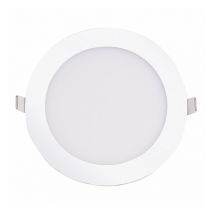 Delitech - Blanc Chaud - Encastrable led extra-plat - 12W - Rond - D168.5mm