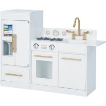 Teamson Kids - Blanca Cucina per Bambini in Legno Gioco Giocattolo TD-12302WR - Bianco