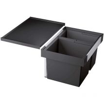 Flexon ii - Einbaumülleimer, geteilt, Volum 38 l 521469 - Blanco