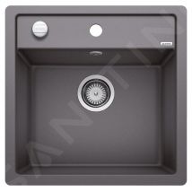 Blanco - Dalago 5 - Évier en silgranite, 505x500 mm, avec commande de vidage, gris rocher 518849