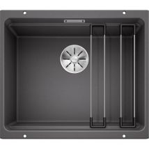 Blanco - Etagon 500 - Lavello in silgranit, 53x46 cm, con barre di appoggio, grigio roccia 522228