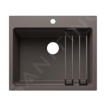 Blanco - Etagon 6 - Évier en silgranit 60x51 mm, avec accessoires, gris volcan 527747