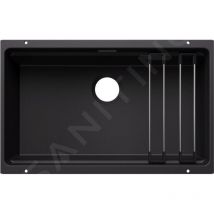 Blanco - Etagon 700 - Évier en silgranit 70x40 mm, avec accessoires, noir 527762