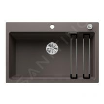 Blanco - Etagon 8 - Évier en silgranit, 780x510 mm, avec commande de vidage et accessoires, InFino, gris 527263