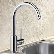 Sink mixer Mida gooseneck, chrome (517742) - Blanco