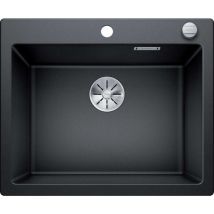 Blanco - Pleon 6 - Silgranitspüle, 62x51 cm, mit Ablaufsystembedienung, Schwarz 525954