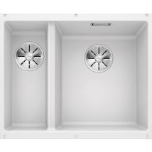 Blanco - Subline 340/160 - Évier en silgranit, 56x46 cm, bac à droite, blanc 523562