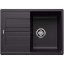 Zia 45 - Lavello in silgranit, 68x50 cm, Compact, nero 526009 - Blanco