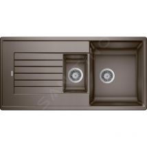 Blanco - Zia 6 - Évier en silgranite, 1000x500 mm, avec commande de vidage, café 515071