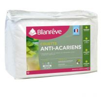 Couette chaude Percale - Anti-acariens - 350g/m² - 200x200cm - Blanreve