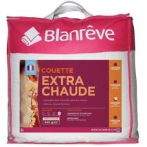 BLANREVE Couette extra chaude en microfibre - 220 x 240 cm - Blanc