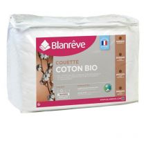 Couette tempérée Coton bio - 300g/m² - 220x240cm - Blanreve